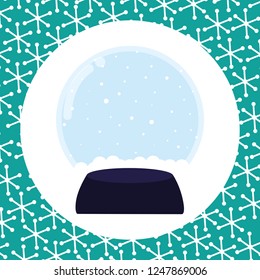 Christmas snowball icon