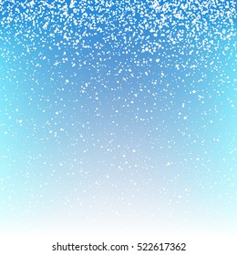 Christmas snowfall background. Vector illustration.