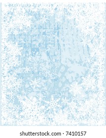 Christmas snowflake abstract background with grunge textures.