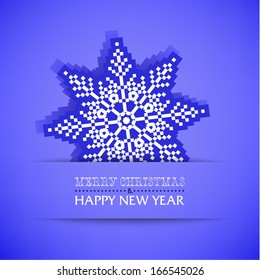 Christmas snowflake applique vector background