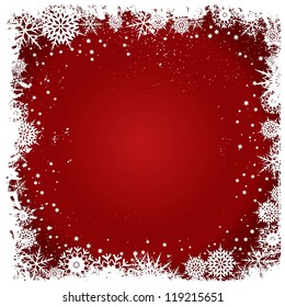 Fondo de copas de nieve de Navidad