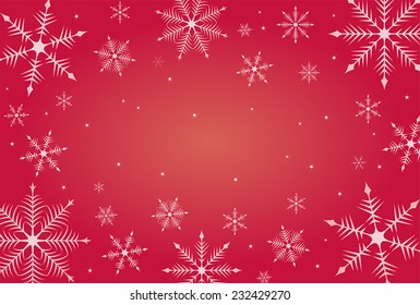 Christmas snowflake background illustration/ vector illustration