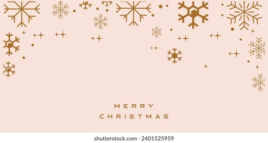Christmas Snowflake Background. Seamless pattern. Line snowflakes
Modern Holiday Greeting Card