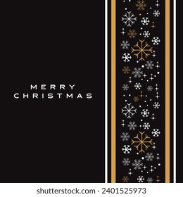 Christmas Snowflake Background. Seamless pattern. Line snowflakes
Modern Holiday Greeting Card