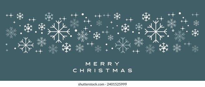 Christmas Snowflake Background. Seamless pattern. Line snowflakes
Modern Holiday Greeting Card