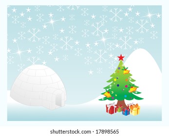 christmas snowflake background series, illustration