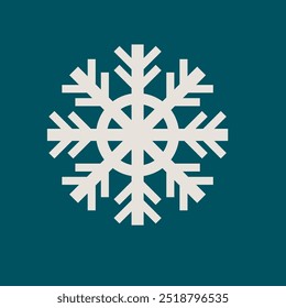 Christmas Snowflake With Background Vector Illustration