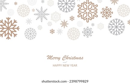 Christmas snowflake background,  wallpaper,  backdrop vector illustration