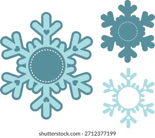 Navidades copo de nieve titular de la cúpula de caramelo