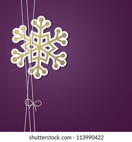 Christmas snowflake card