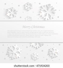 christmas snowflake congratulations background white vector