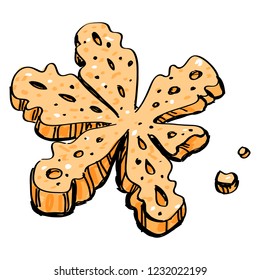 Christmas snowflake cookies
