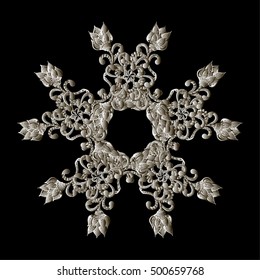 Christmas snowflake crystal precious. 