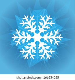 Christmas snowflake design background