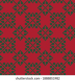Fondo del patrón de la isla de copos de nieve para Navidad adecuado para textiles de moda, ropa de cama y gráficos