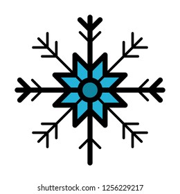 Christmas snowflake icon