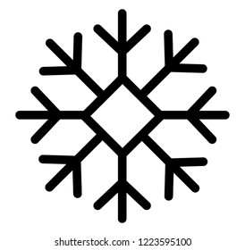 Christmas snowflake icon design 