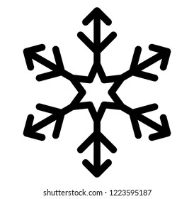 Christmas snowflake icon design 