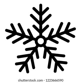 Christmas snowflake icon design 