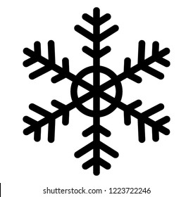 Christmas snowflake icon design 