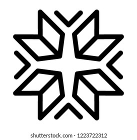 Christmas snowflake icon design 