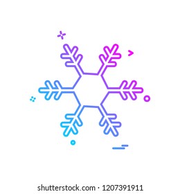 Christmas Snowflake icon design vector