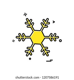Christmas Snowflake icon design vector
