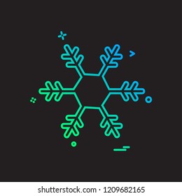 Christmas Snowflake icon design vector
