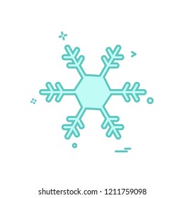 Christmas Snowflake icon design vector