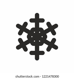 Christmas snowflake icon vector