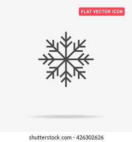 Christmas snowflake icon. Vector concept illustration for design.
