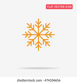 Christmas snowflake icon. Vector concept illustration for design.
