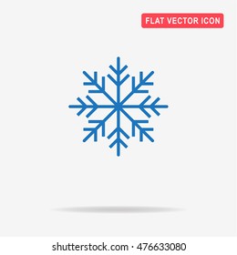 Christmas snowflake icon. Vector concept illustration for design.