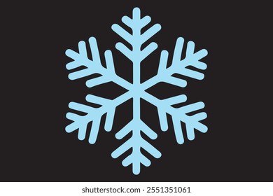 Weihnachten Schneeflocke Symbol und Vektorgrafik-Design