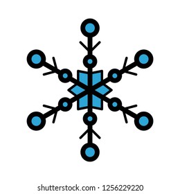 Christmas snowflake icons