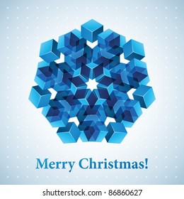 Christmas snowflake illustration.
