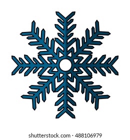christmas snowflake isolated icon vector illustration design