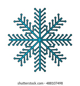 christmas snowflake isolated icon vector illustration design