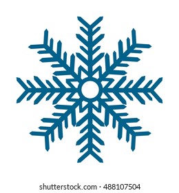 christmas snowflake isolated icon vector illustration design