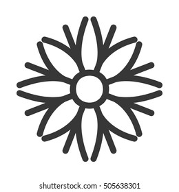 christmas snowflake isolated icon vector illustration design