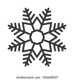 christmas snowflake isolated icon vector illustration design