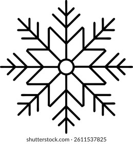 Christmas snowflake leaf icon on white background