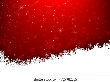 Christmas snowflake with night star light and snow fall abstract bakcground vector illustration eps10 002