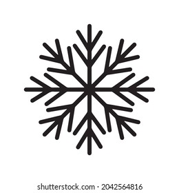 Christmas snowflake on a white background. vector illustration in the doodle style. Vector illustration