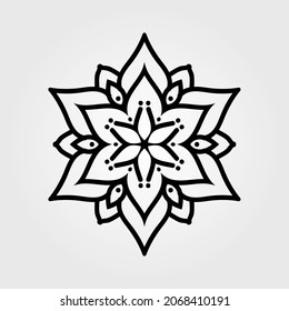 christmas snowflake ornament. EPS 10