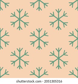 Fondo del patrón de copo de nieve de Navidad. Publicación en medios sociales. Ilustración del vector de Navidad.