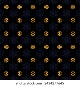 Christmas snowflake seamless pattern background