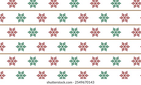 Christmas Snowflake Seamless Pattern. Snowflake Background. Christmas seamless pattern design for background, wallpaper, textile design