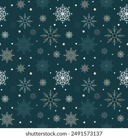 Weihnachtsmusiken Schneeflocke nahtloses Muster. In: Pixel Perfect Weihnachtsmusiken Pattern. Schneeflocken-Hintergrund