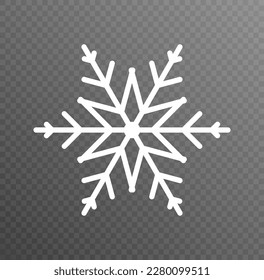 Christmas snowflake seamless pattern. Winter christmas snow flake ice crystal element for design. Christmas logo icon. Xmas frost flat silhouette symbol isolated on background. Vector illustration.